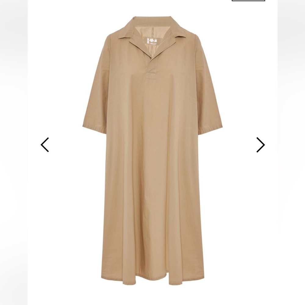 LABO.ART Ppoplin dress with elbow sleeves/ Size 2/ Color Kavir